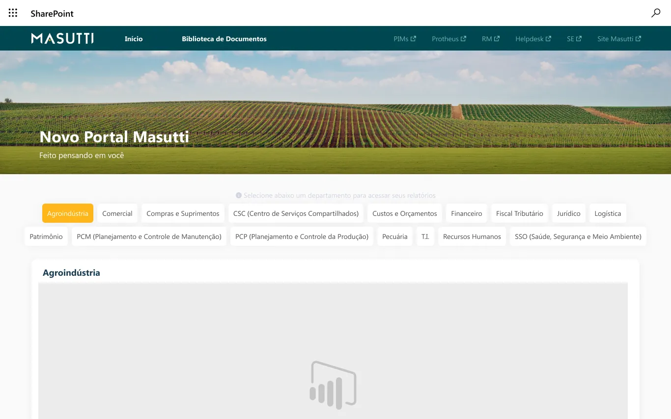 Portal Grupo Masutti — capa do case de UX/UI