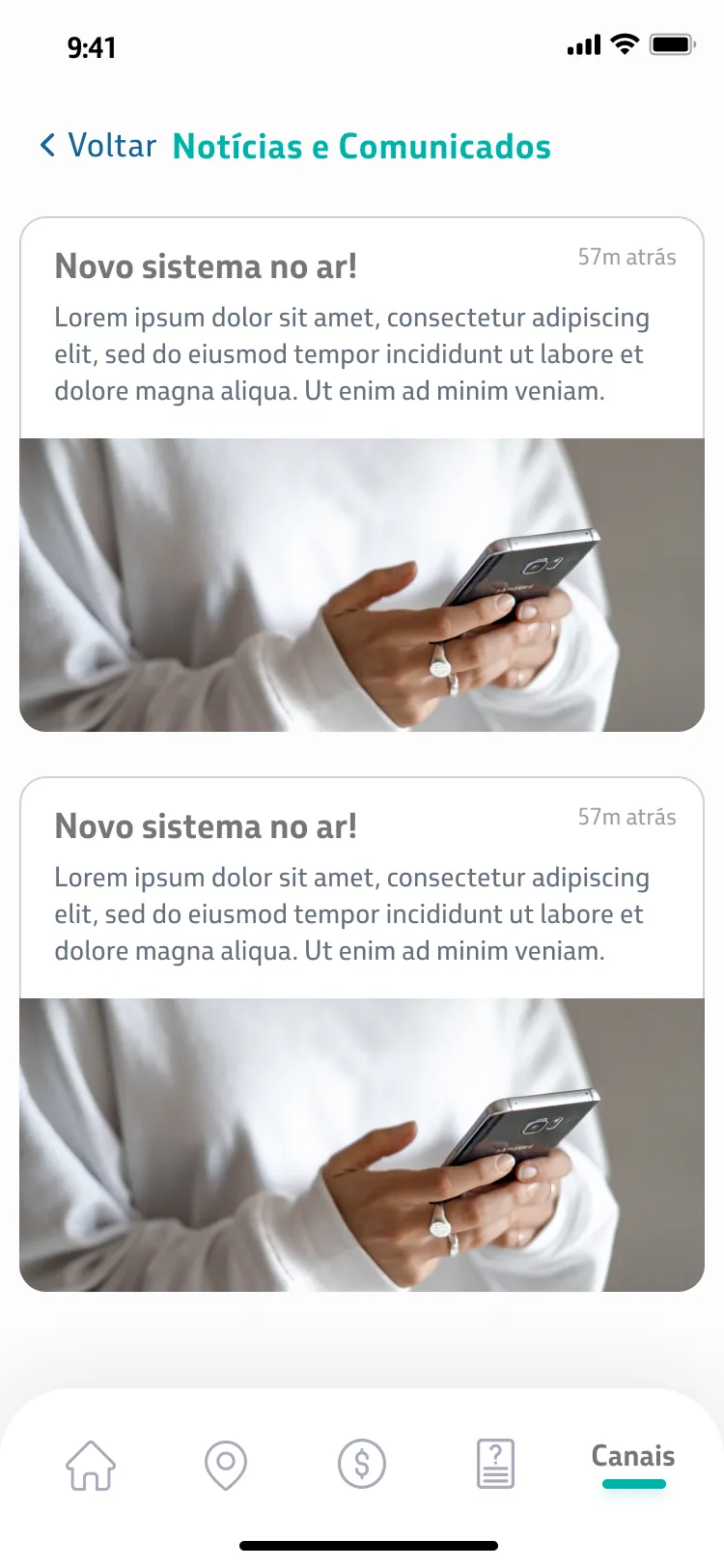 App Saúde Petrobras — tela 2 do app mobile