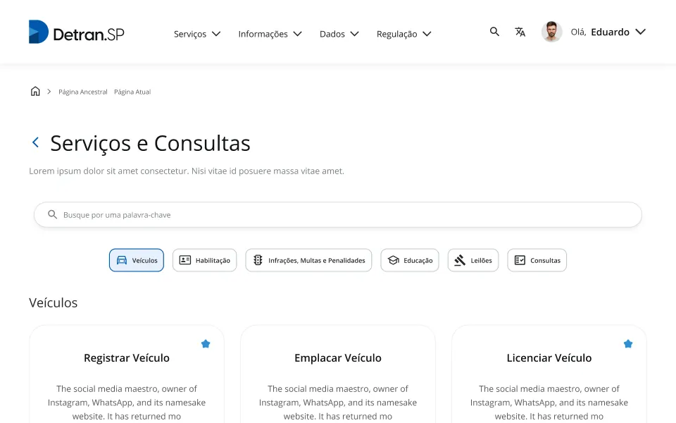 Portal Digital Detran-SP — Serviços e consultas